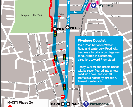 PROPOSED PERMANENT ROAD CLOSURES AND BUS STOP LOCATIONS IN WYNBERG