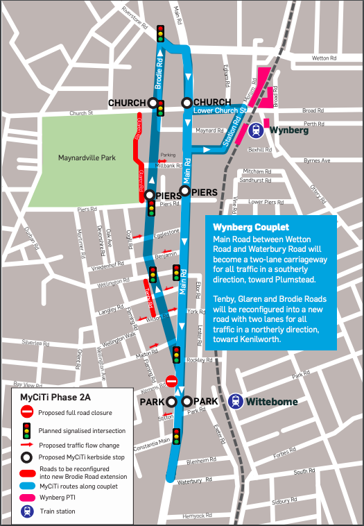 PROPOSED PERMANENT ROAD CLOSURES AND BUS STOP LOCATIONS IN WYNBERG